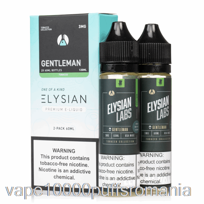Vape Romania Gentleman - Elysian Labs - 120ml 0mg
